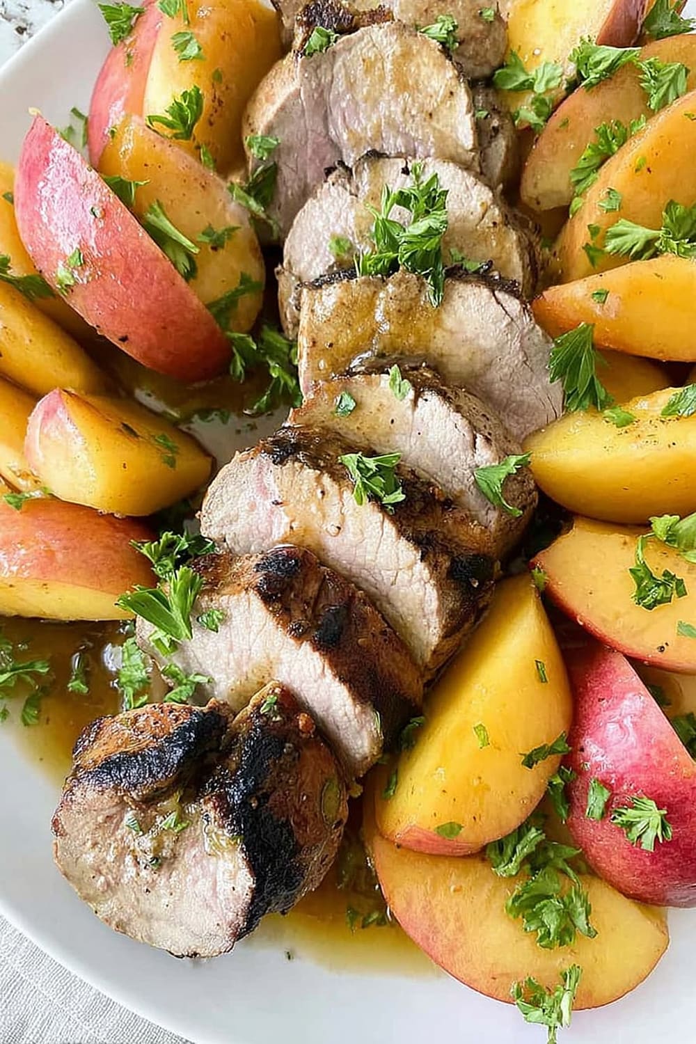 Maple Glazed Pork Tenderloin with Apples