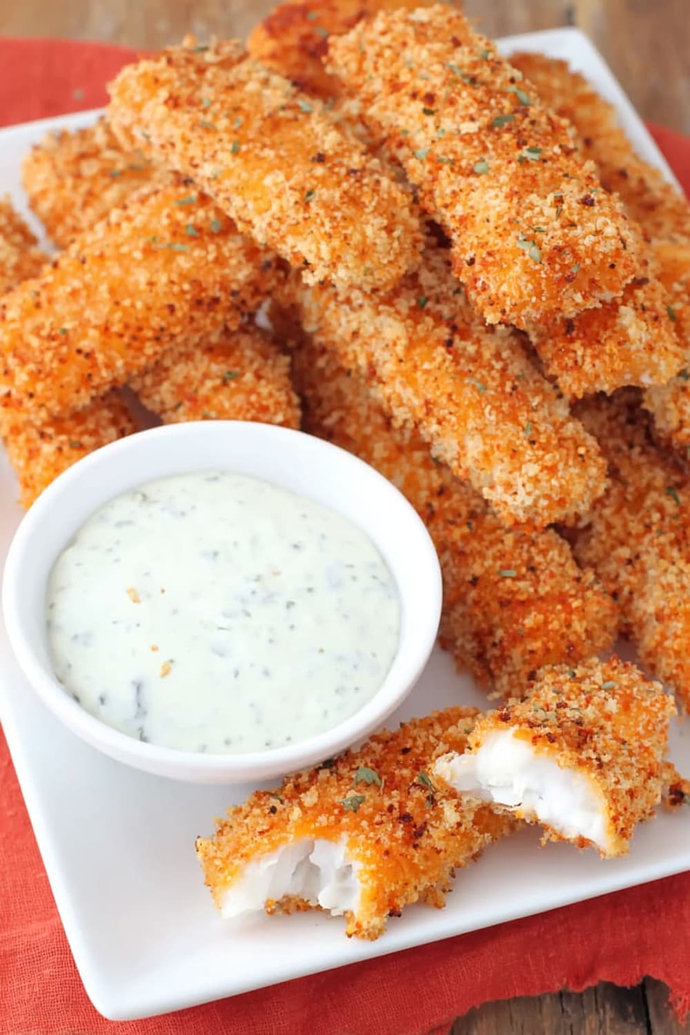 Homemade Fish Sticks With Tartar Sauce