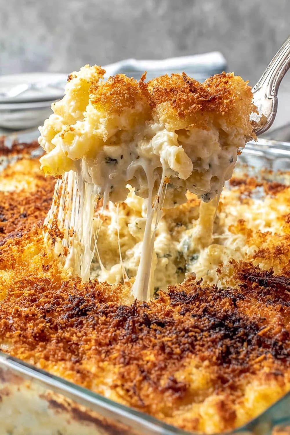 Southern Baked Mac and Cheese with Breadcrumbs