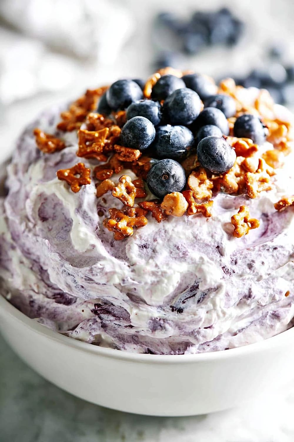 Blueberry Pretzel Salad