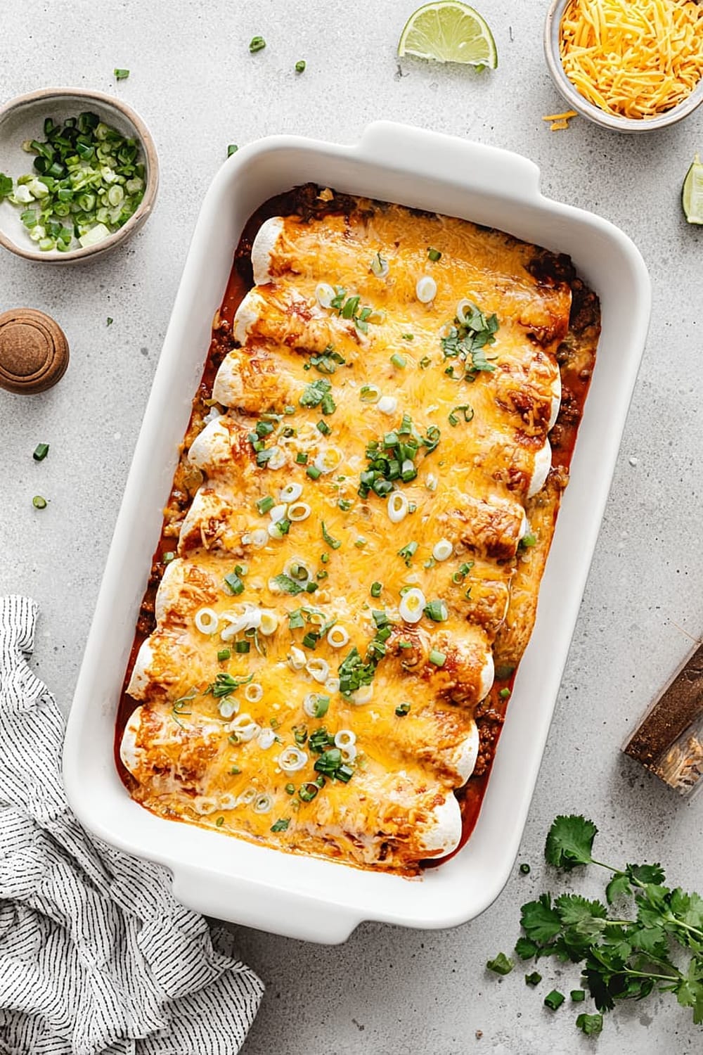 Cheesy Beef Enchiladas