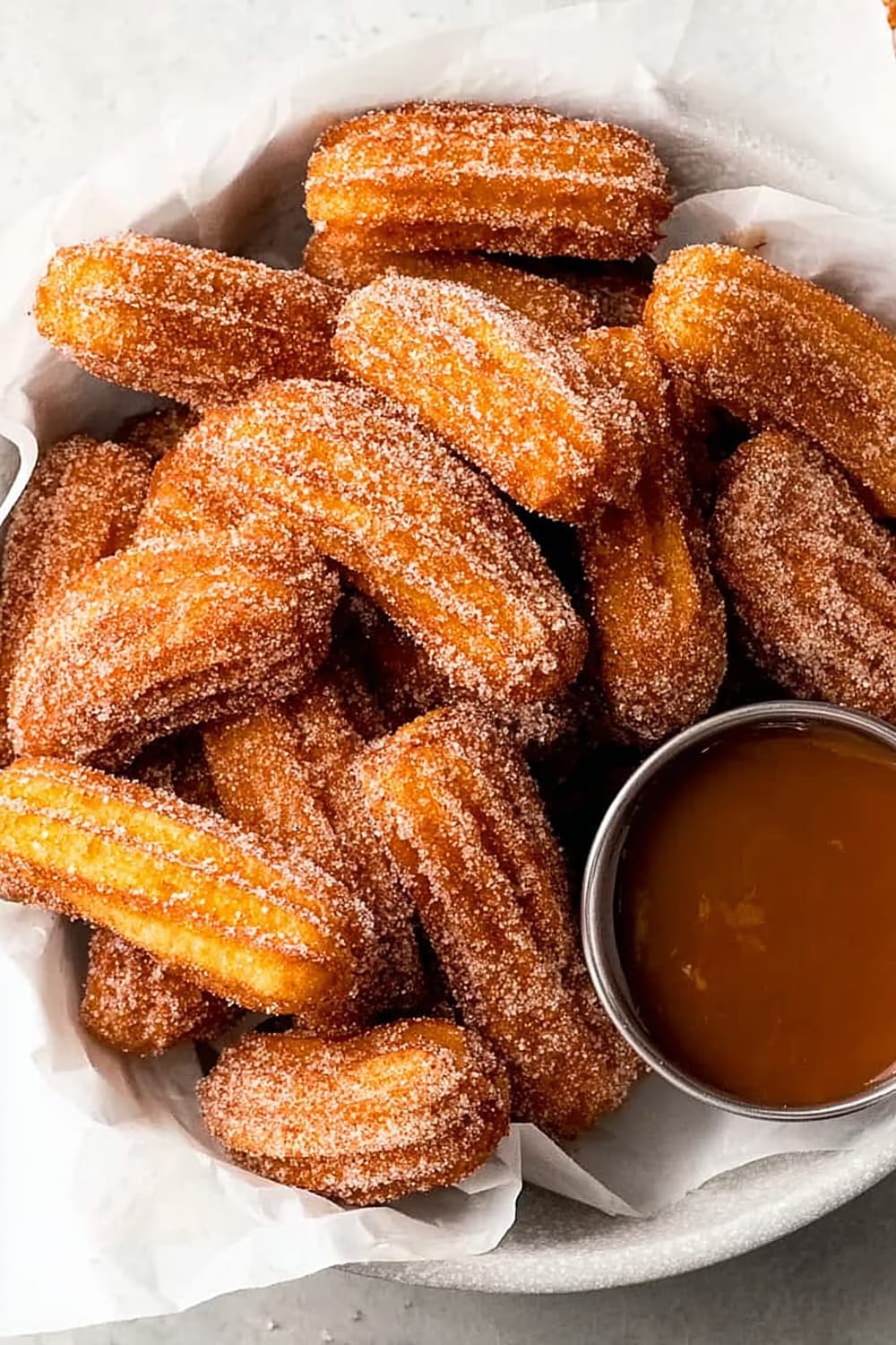 Churro Bites with Miso Caramel