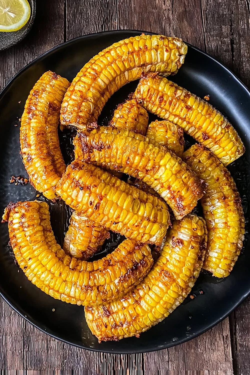 Easy Air-Fryer Corn Ribs With Hot Honey Butter