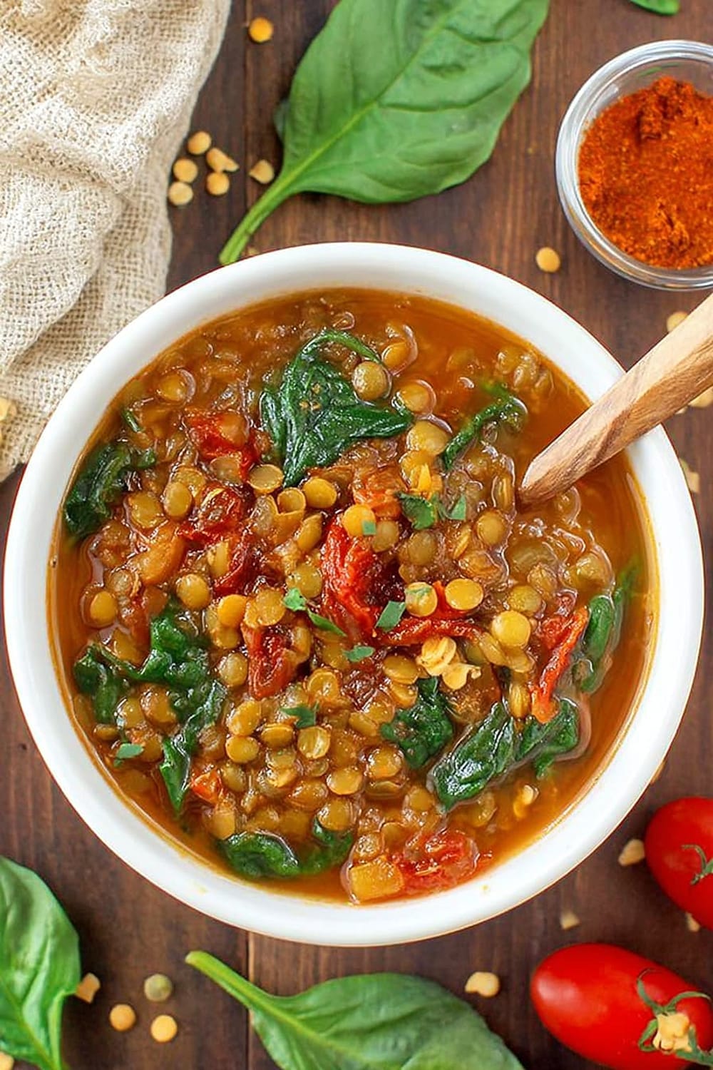 Smoky Tomato Lentil Soup (Easy!)