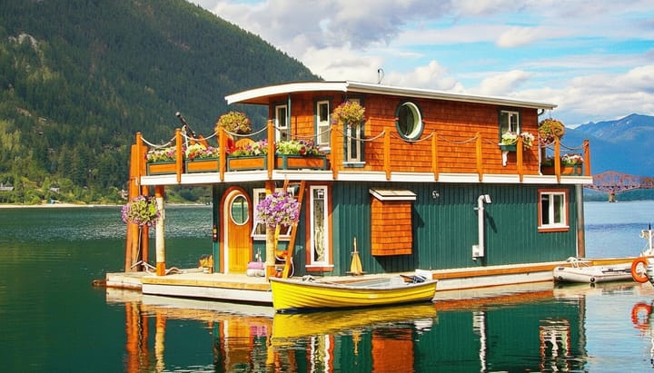 The Float Home That Shrink-Wrapped His Bills — and Put Him Steps From His Sailboat