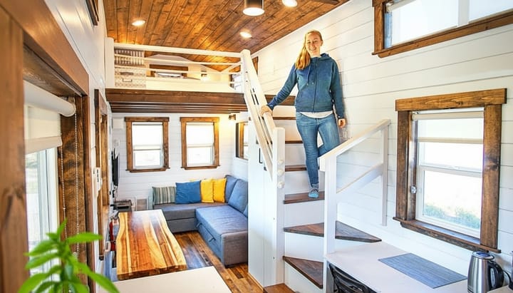 Wait until you see what fits into 30 feet — a big, bright tiny house
