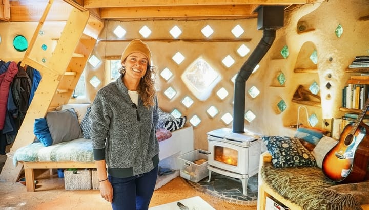 The Cob Micro Cabin Built from Trash — 400 sq ft of Ingenuity