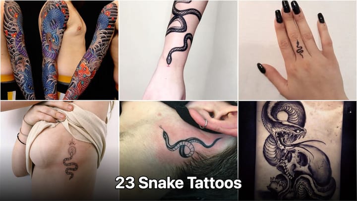 23 Snake Tattoos That Will Make Your Feed Stop Scrolling