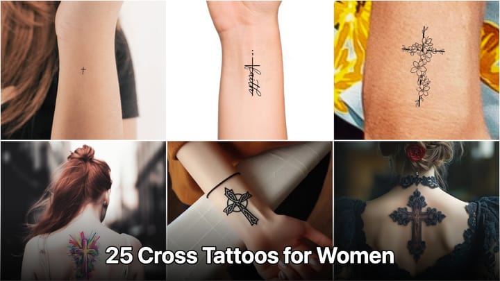 24 Cross Tattoos for Women That Turn Heads
