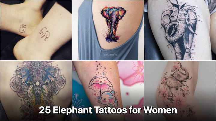 24 Elephant Tattoos for Women You Will Obsess Over