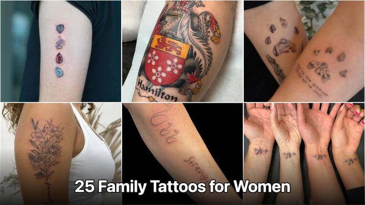 25 Family Tattoos for Women That Will Make You Smile