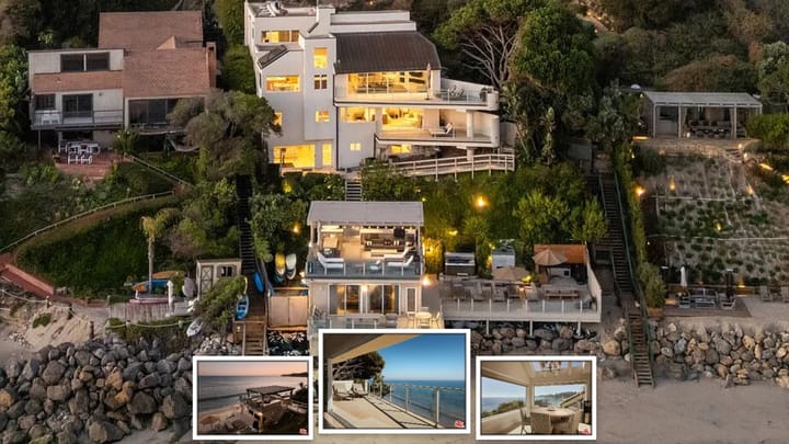 This Malibu Home Owns 90 Feet of Beach