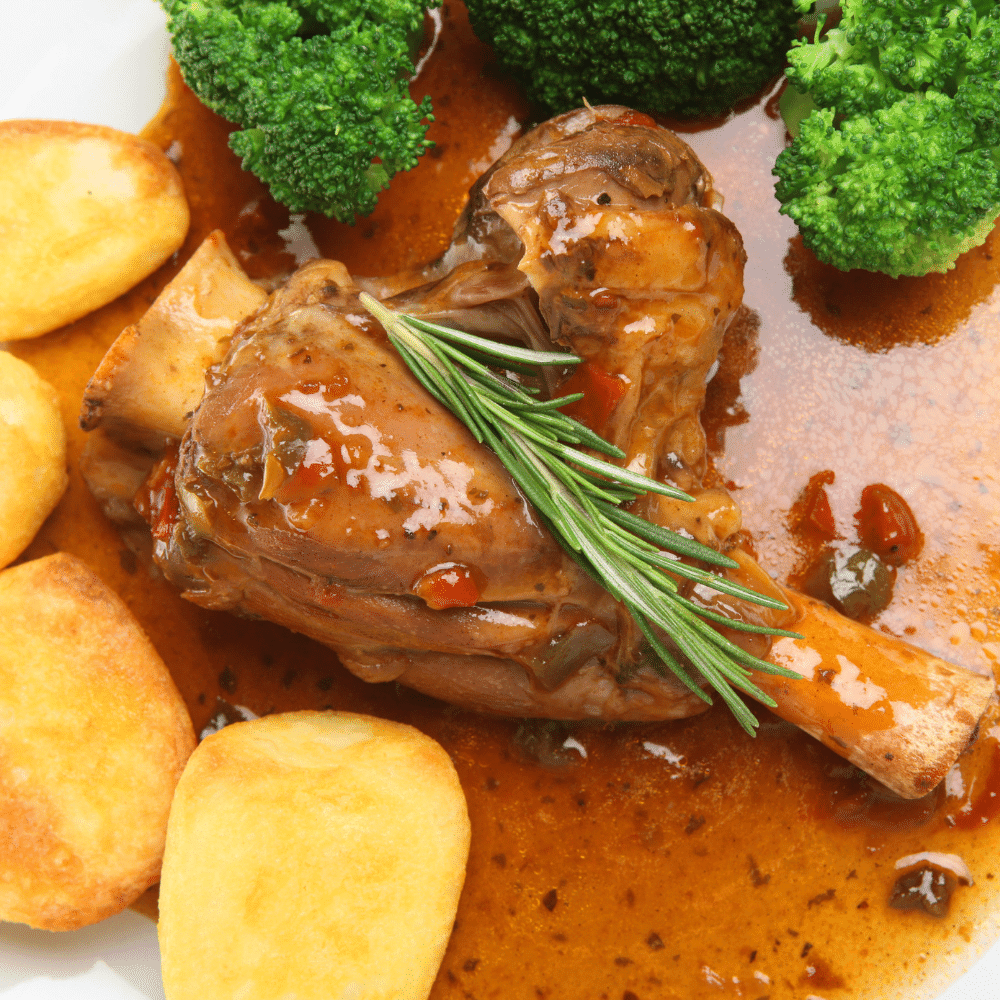 Lamb Shanks in Red Wine