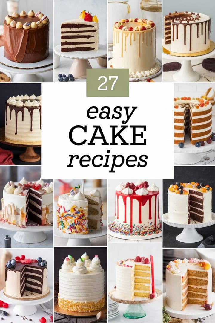 27 Easy Cake Recipes You Can’t Resist