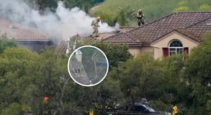Pilot dead after plane slams directly into two occupied California homes