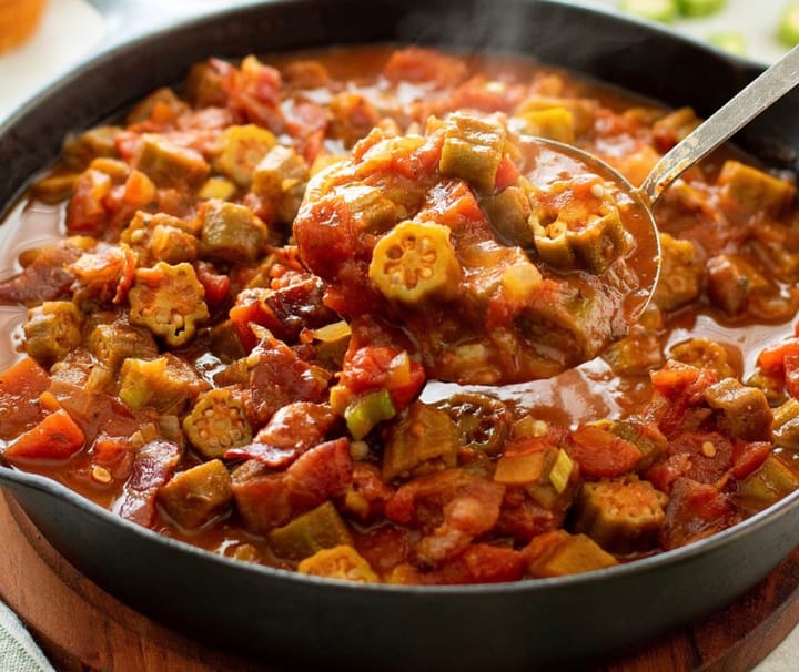 Stewed Okra and Tomatoes