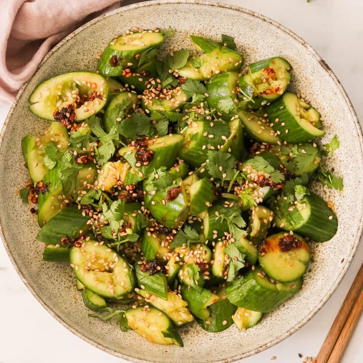 Oprah’s Smashed Cucumber Salad