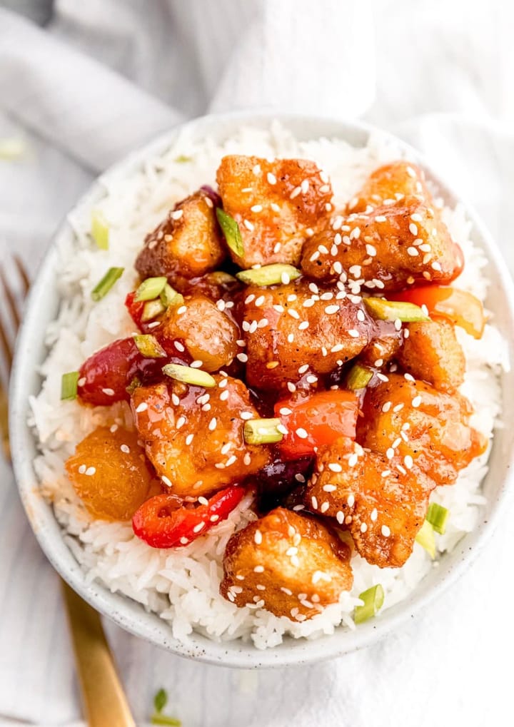 Sweet and Sour Tofu Recipe (Vegan)