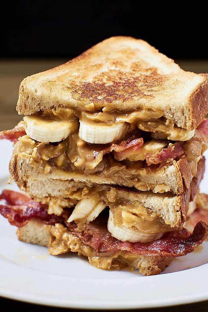 Peanut Butter, Banana, Bacon Sandwich (The Elvis)