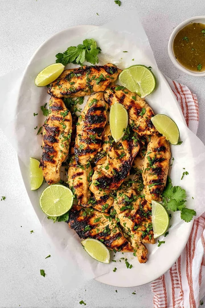 Grilled Cilantro Lime Ginger Chicken