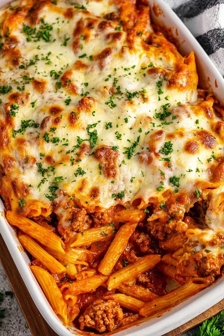 Baked Mostaccioli