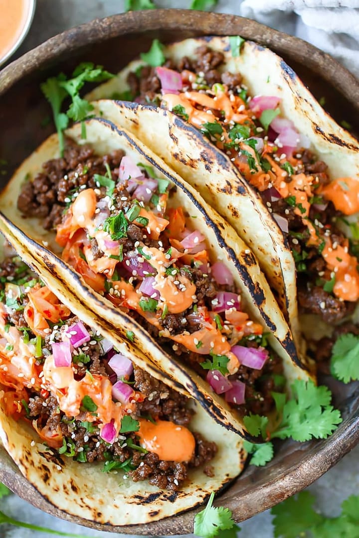 Korean Bulgogi Beef Tacos