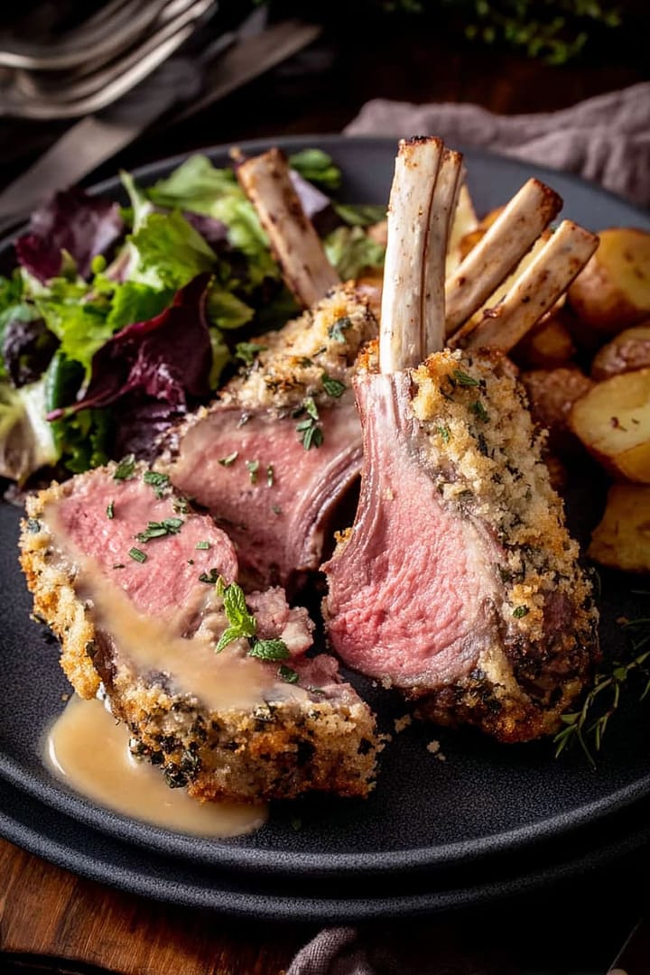Mustard Crusted Rack of Lamb