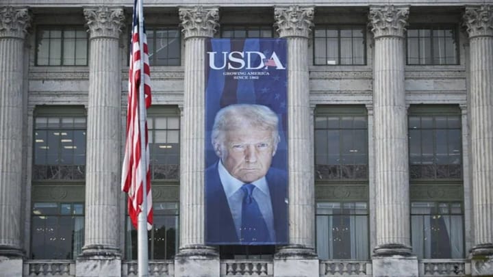USDA spent thousands on Trump banners while slashing school food aid